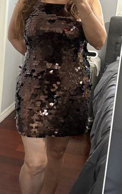 Brown Sequin Dress Size Small And Medium