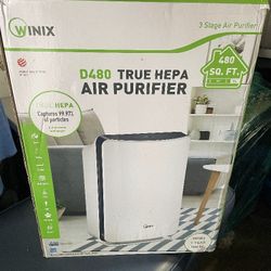 WINIX D480 Air Purifier True HEPA 3 Stage AHAM Verified® 480 sq ft + smart sense
