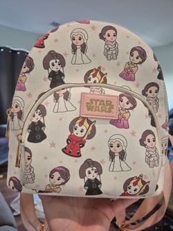 Star Wars Loungefly Mini Backpack Padme Amidala Outfits Three Zip Pockets