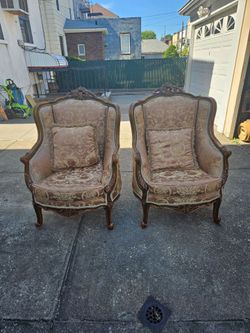 2 louis xv style chairs