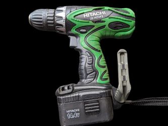 Hitachi DS 14DVF3 14.4V Cordless Drill set in Hardcase (with 2 batteries, charger and work light)