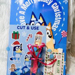 (10 PACK) Bluey Christmas Gift Ready coloring activity Book For Kids 