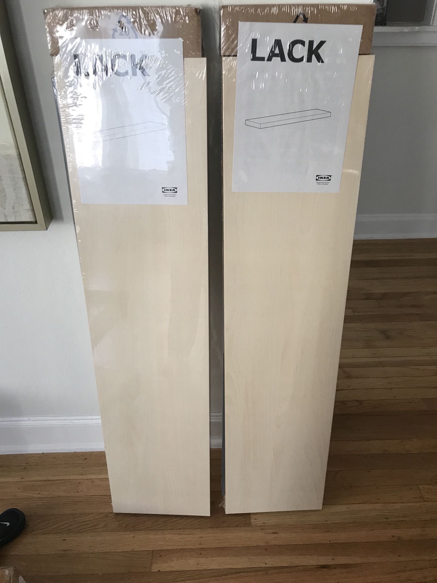 Two Brand New, In Box IKEA Lack Shelves
