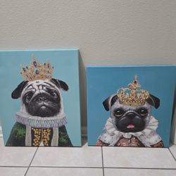 Pug " Queen And King" Picture 