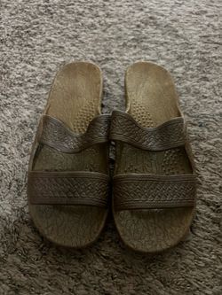 Brown Two Strap Sandals Size 11