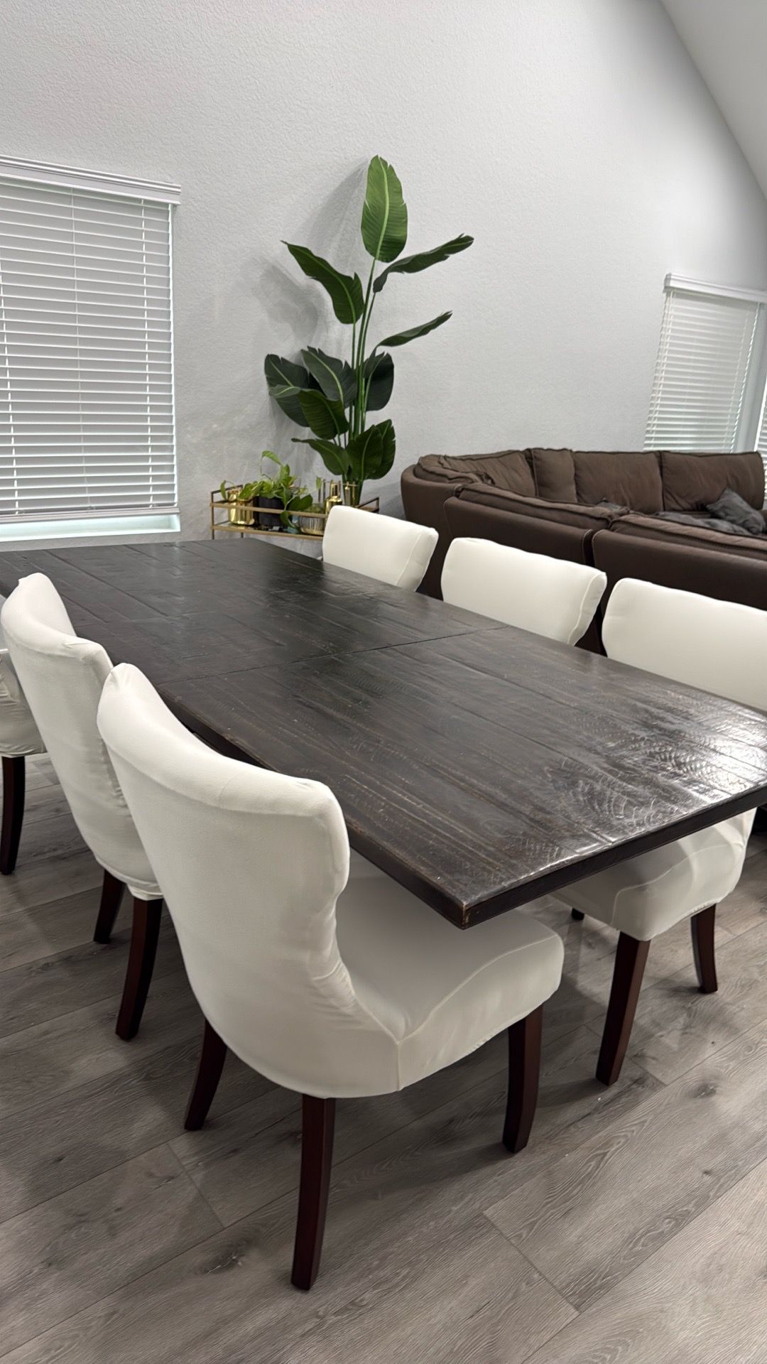 Dining table with 8 chairs
