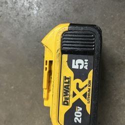 Dewalt XR 5AH 20v battery