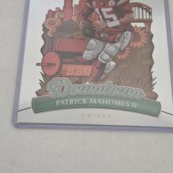 DOWNTOWN PATRICK MAHOMES II JUMBO SIZE TRADING CARD!!