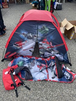 Kids Tent, Sleeping Bag, Backpack