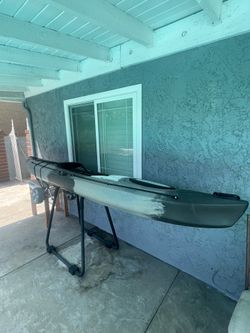 Equinox 12’ Sit-On-Top Kayak Package – Paddle & Cart Included