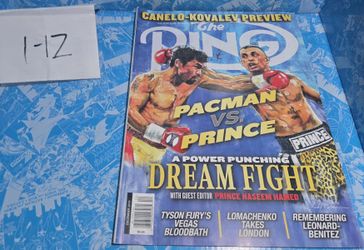 Ring Magazine December 2019 PacMan Vs Prince (Read Description) 