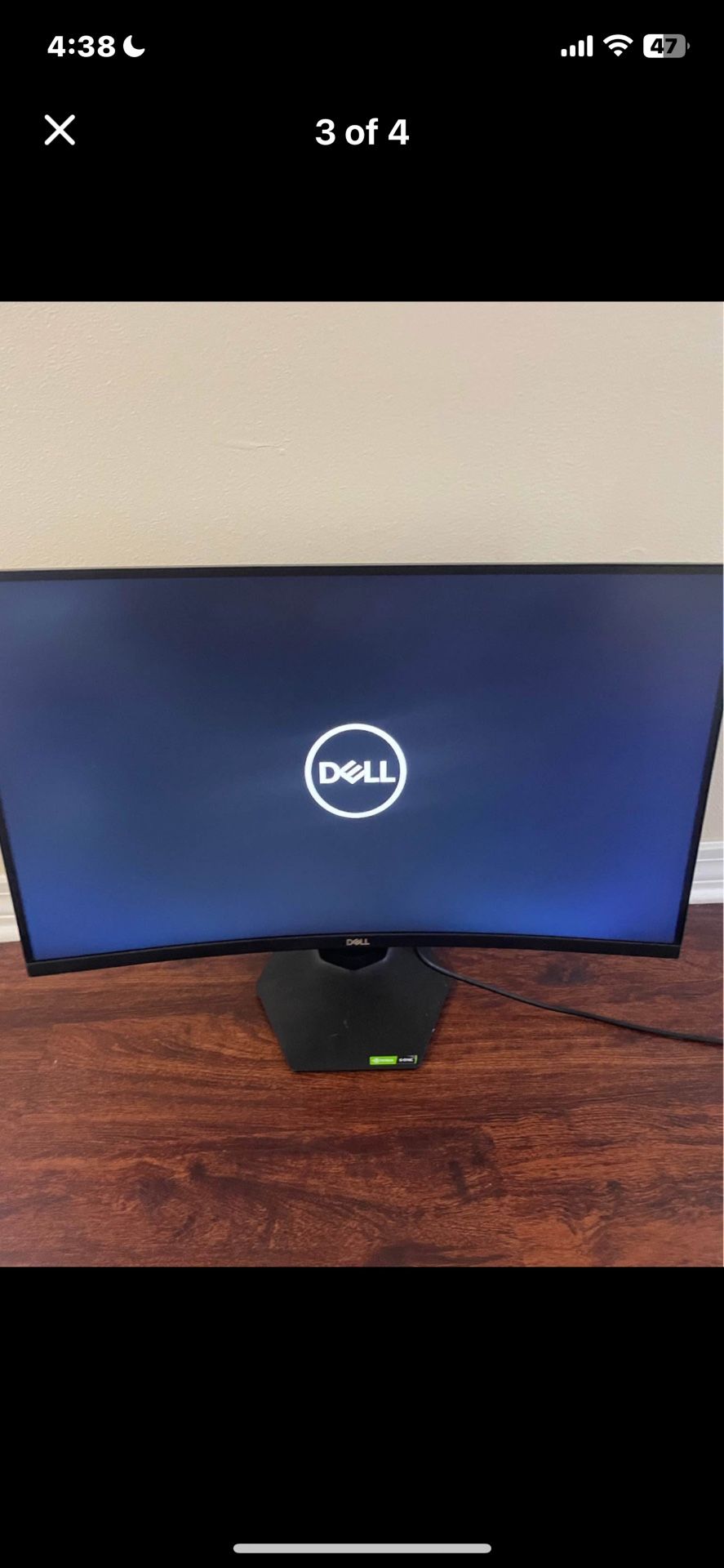 dell 27 inch curved monitor, 144hz