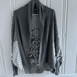 Express Women’s Open Cardigan Sweater Gary Size Xs