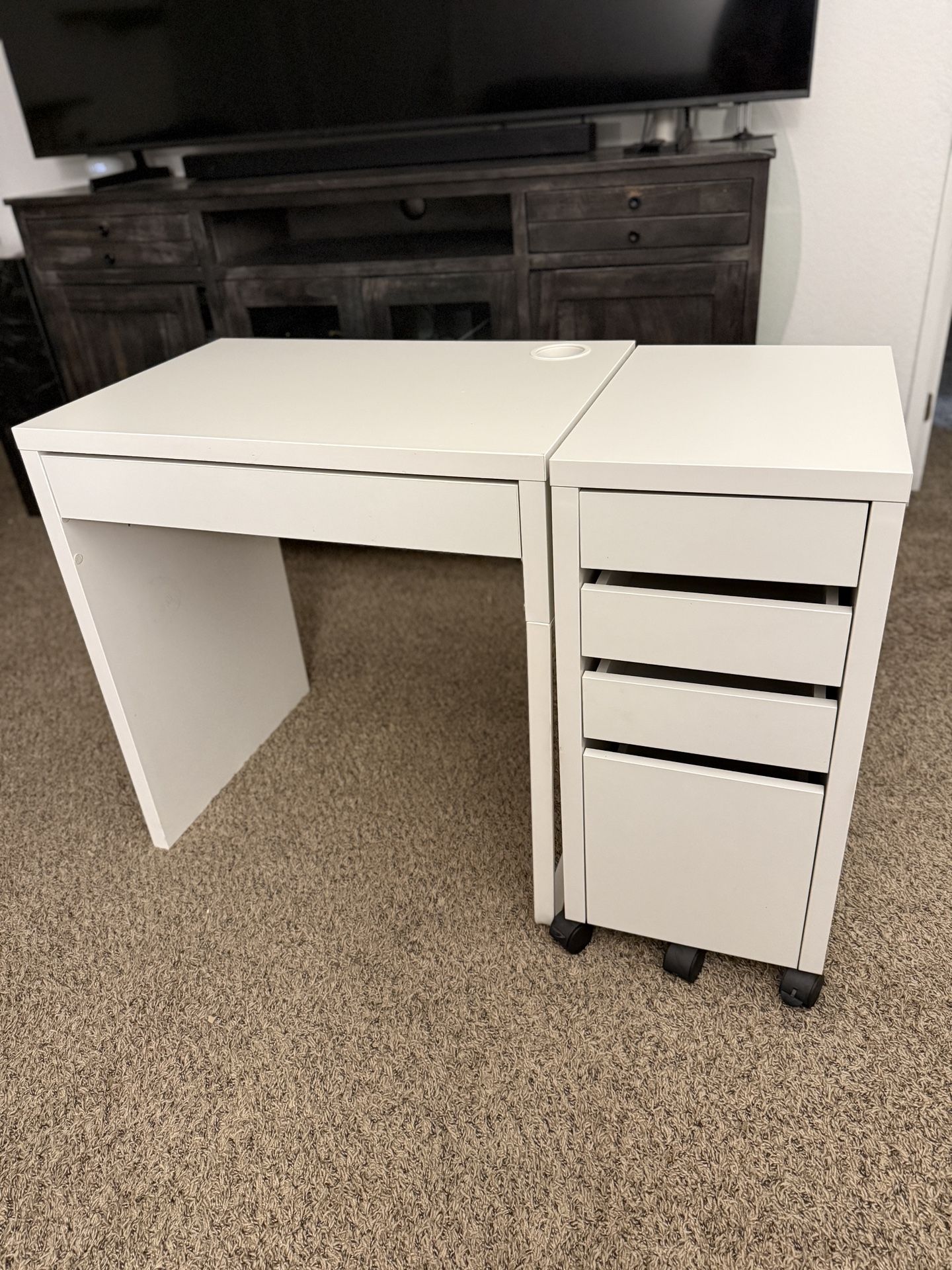 IKEA DESK AND DRAWER 