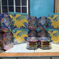 Pokemon Cards Charizard X And Y Tins And Ascended Heroes ETBs 