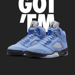 Jordan 5 UNC Blue