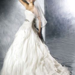 Wedding Dress A-Line White One Barcelona Pronovias SZ 4/6