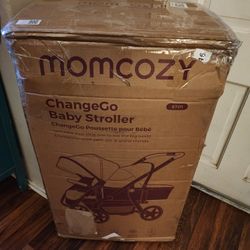 Momcozy ChangeGo Baby Stroller, Convertible Single-to-Double-to-Wagon Stroller 