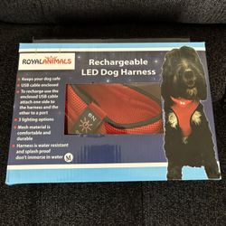 Royal Animals Rechargeable LED Dog Harness, size M