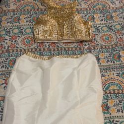 Two Piece Prom Dress Size 10