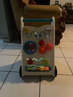 Wooden Baby Activity Walker Push Toy