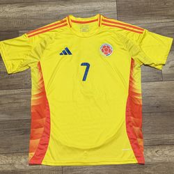 EUC Adidas Columbia National Slim Fit Luis Diaz Official Soccer Jersey Mens 2XL