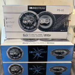 Soundstream 6.5 4 Way Speakers 