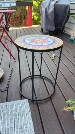 Mosaic side table