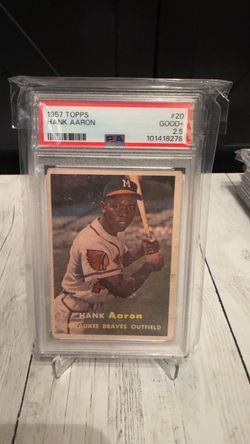 1957 Topps #20 Hank Aaron – PSA 2.5 Good+ – Braves HOF