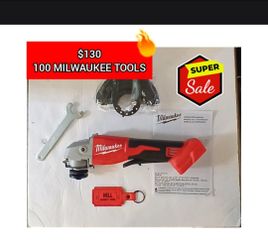 MILWAUKEE GRINDER TOOLS BATTERIES IMPACTS