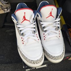 Jordan Retro 3 True Blue 2016 Size 10