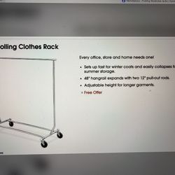 Folding Rolling Rack