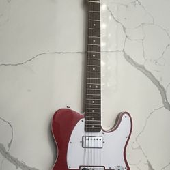 Squier Affinity Series Telecaster Electric Guitar - Crimson Red Transparent