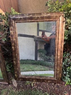 Large Wall Mirror Gold/Brown