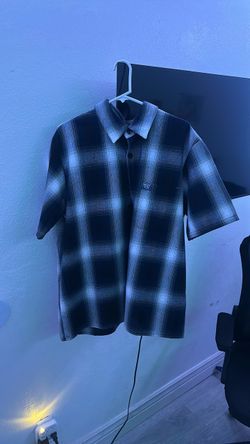 FB country blue flannel shirt L