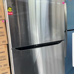 LG Refrigerator Top And Bottom In Stainless Steel 