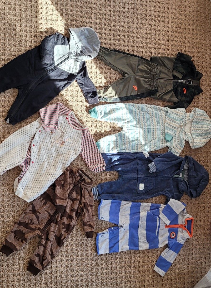 6 Months Baby Warm, Fleece, Outfits