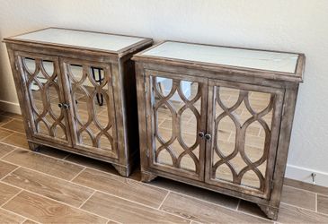 Mirrored Accent Cabinets