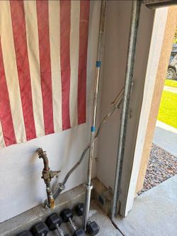 45lb Olympic Barbell 7ft and Olympic curl bar