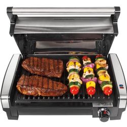 Never Used! SMOKELESS Electric Indoor Searing Grill, Removable Dishwasher Safe Nonstick Grate