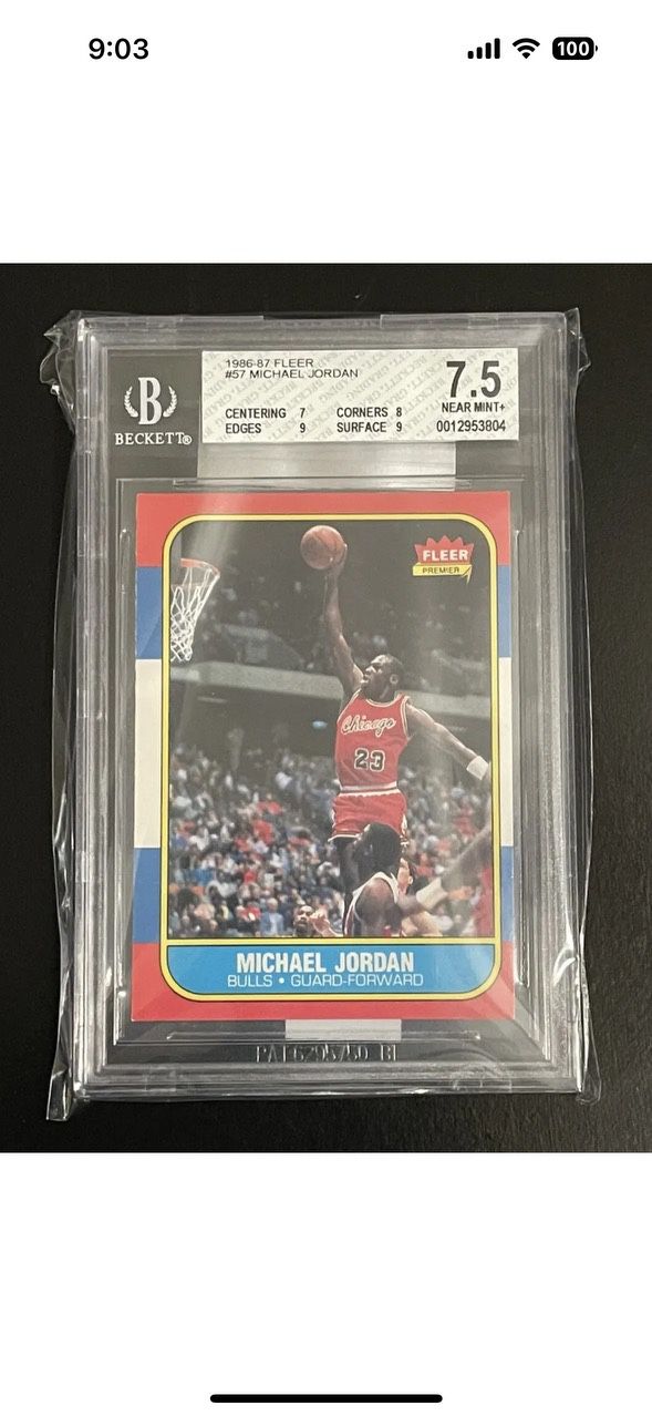Michael Jordan # 57 RC 7.5