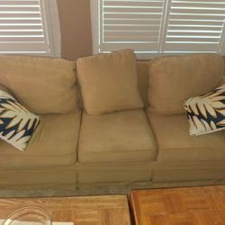 Matching Tan Soft Couches 