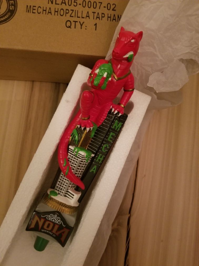 NOLA Mecha Hopzilla beer tap handle