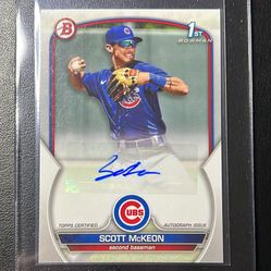 2023 1st Bowman Paper Scott McKeon Auto