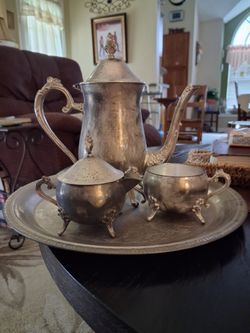 Vintage International Silver Company Tea Set