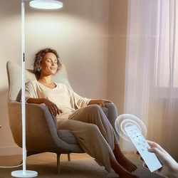 Light Therapy Floor Lamp 12000 Lux UV Free Full Spectrum LED