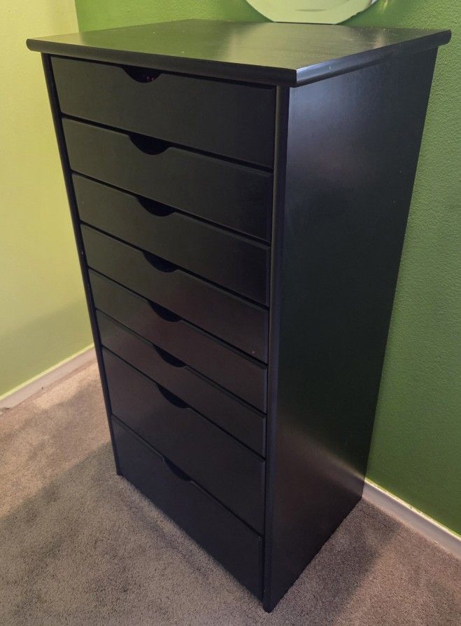 Black Wooden Drawers