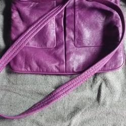 Marc Jacobs Purple Leather Crossbody Purse