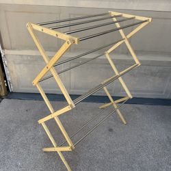 Wooden Clothes Drying Rack
