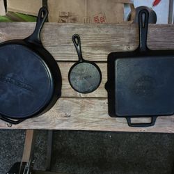 Cast iron Pans And Hot Water Kettle 